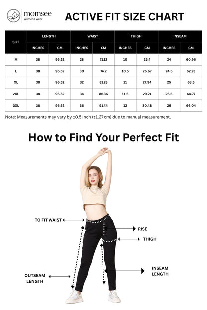Momsee Active Fit Pants - Black