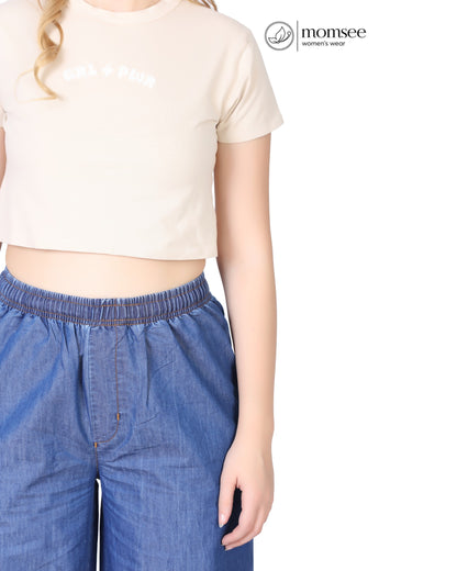 Momsee Denim Palazzo - Denim Blue