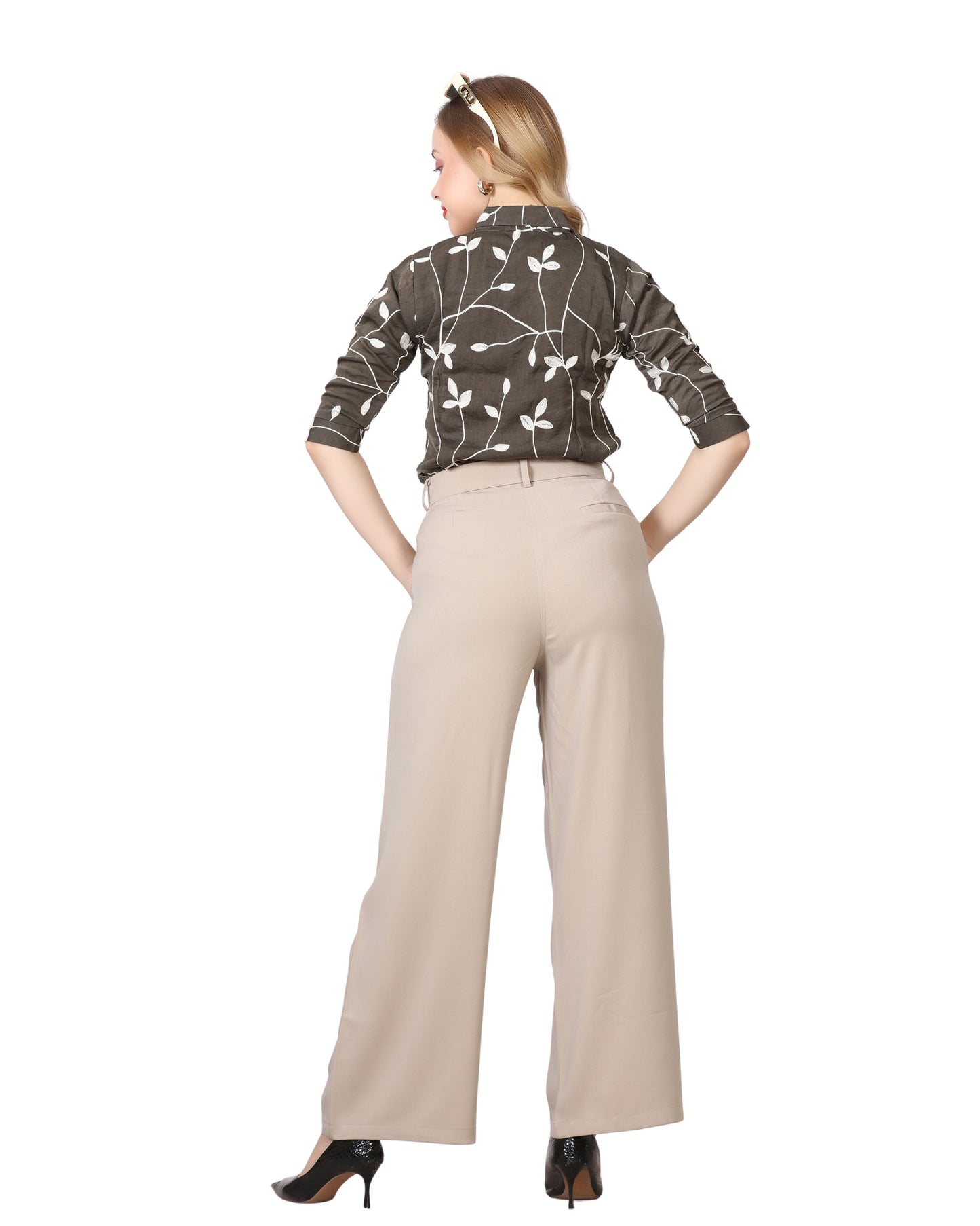 Momsee Elegant Fit Pants - Beige
