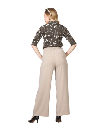 Momsee Elegant Fit Pants - Beige