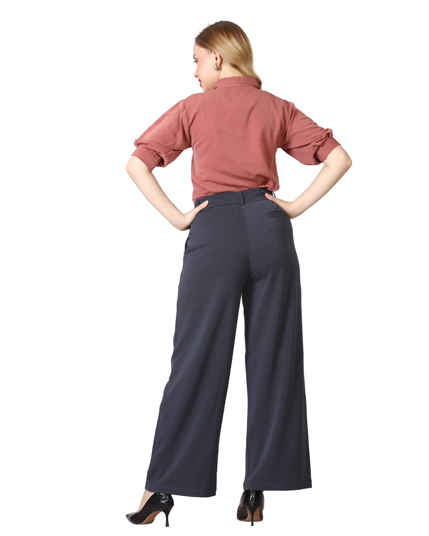 Momsee Elegant Fit Pants - Charcole Grey