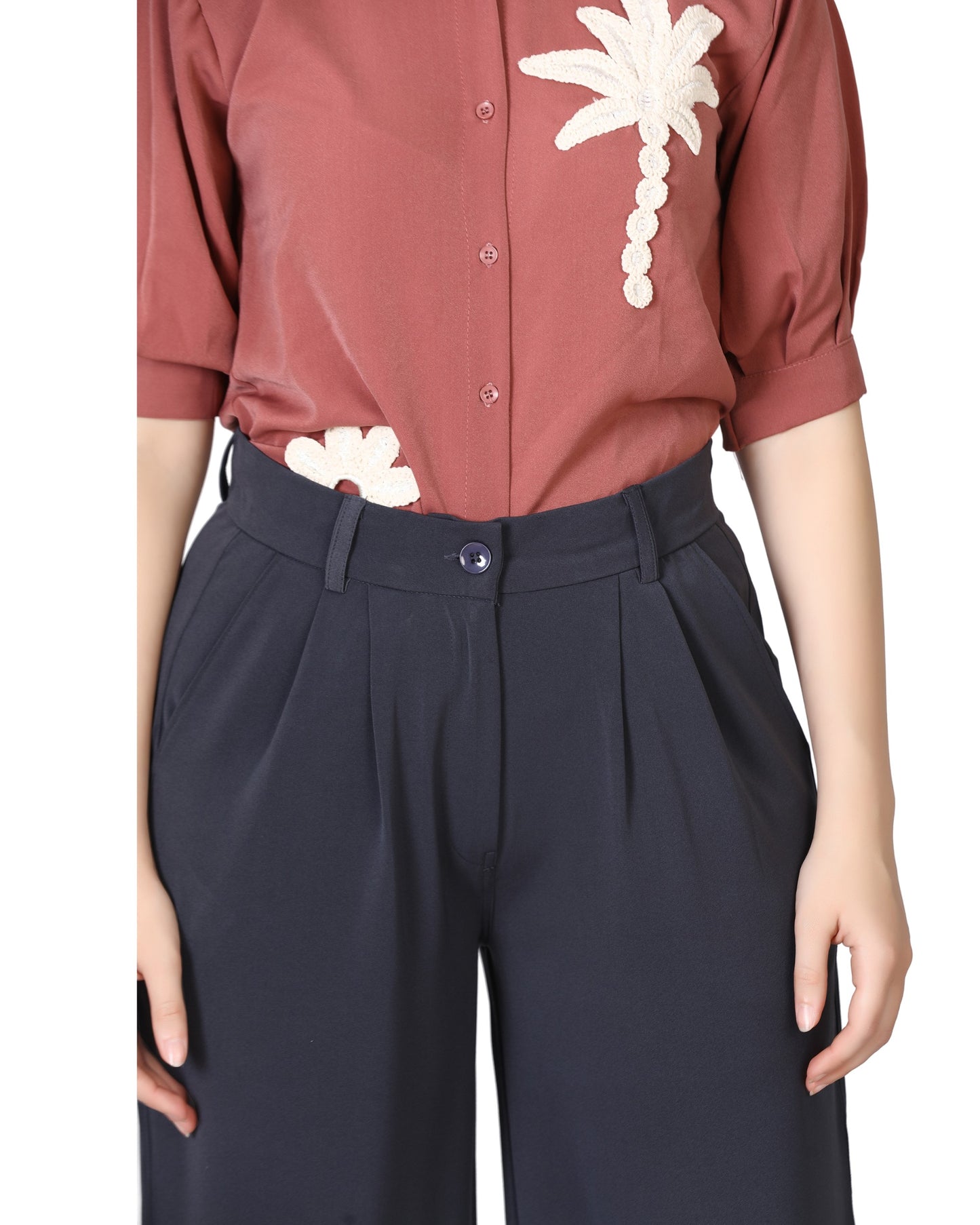 Momsee Elegant Fit Pants - Charcole Grey