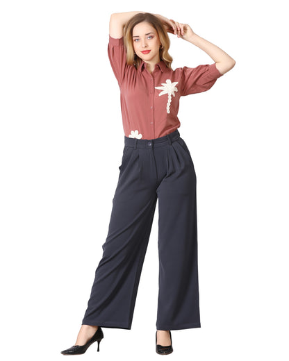 Momsee Elegant Fit Pants - Charcole Grey
