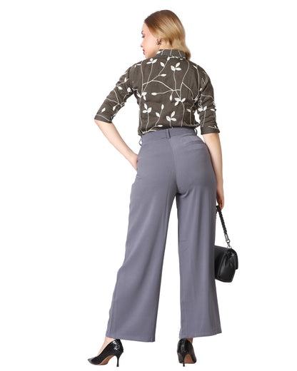 Momsee Elegant Fit Pants - Grey