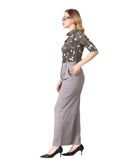 Momsee Elegant Fit Pants - LT Grey
