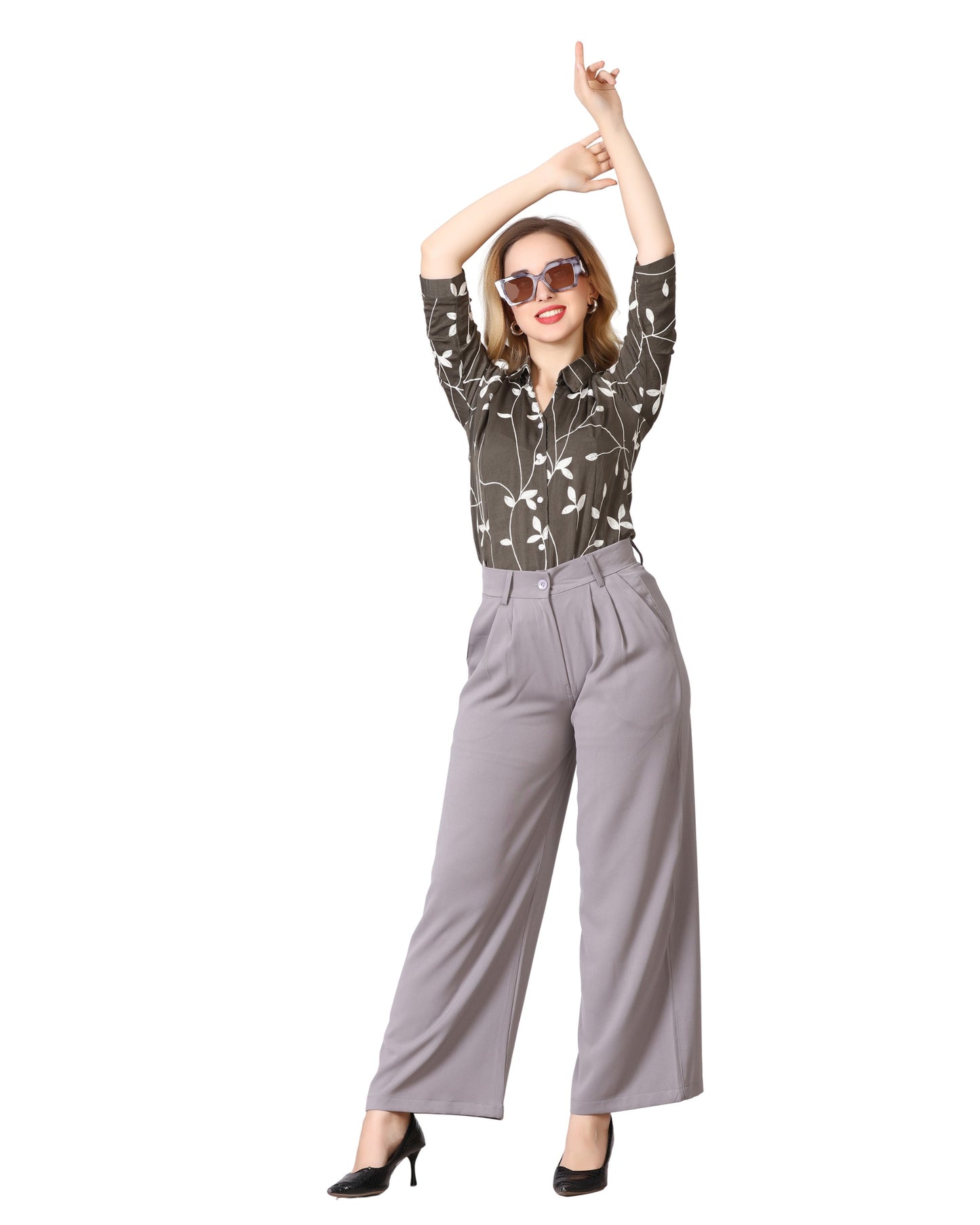 Momsee Elegant Fit Pants - LT Grey