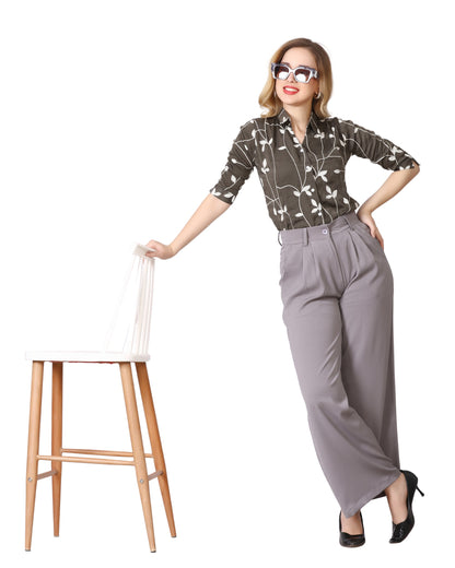 Momsee Elegant Fit Pants - LT Grey