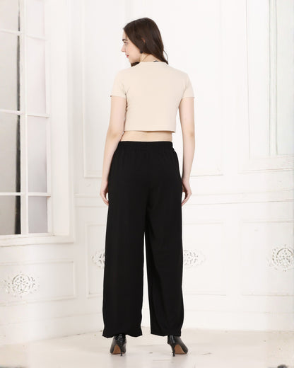 Momsee Korean Fit Pants - Black