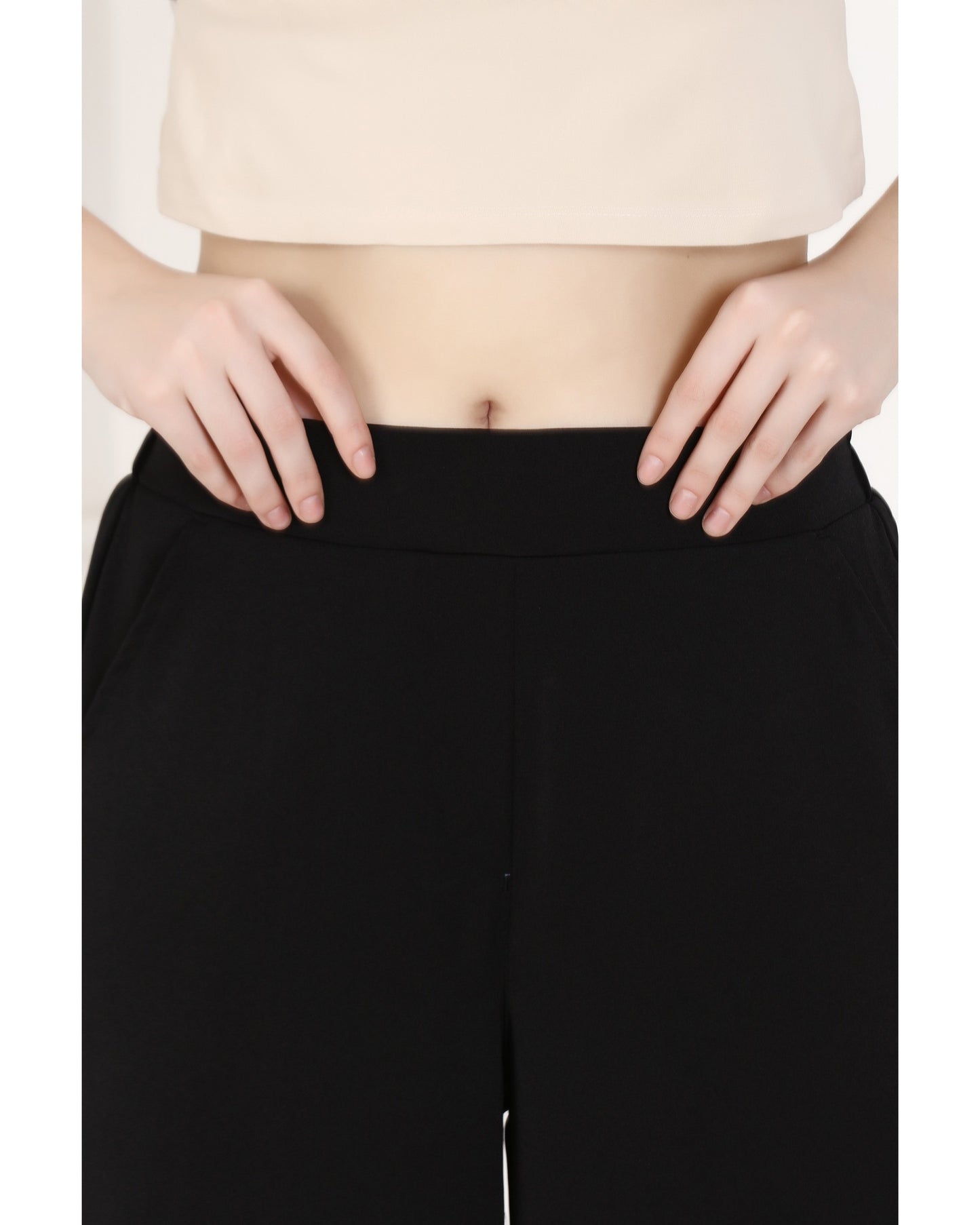 Momsee Korean Fit Pants - Black