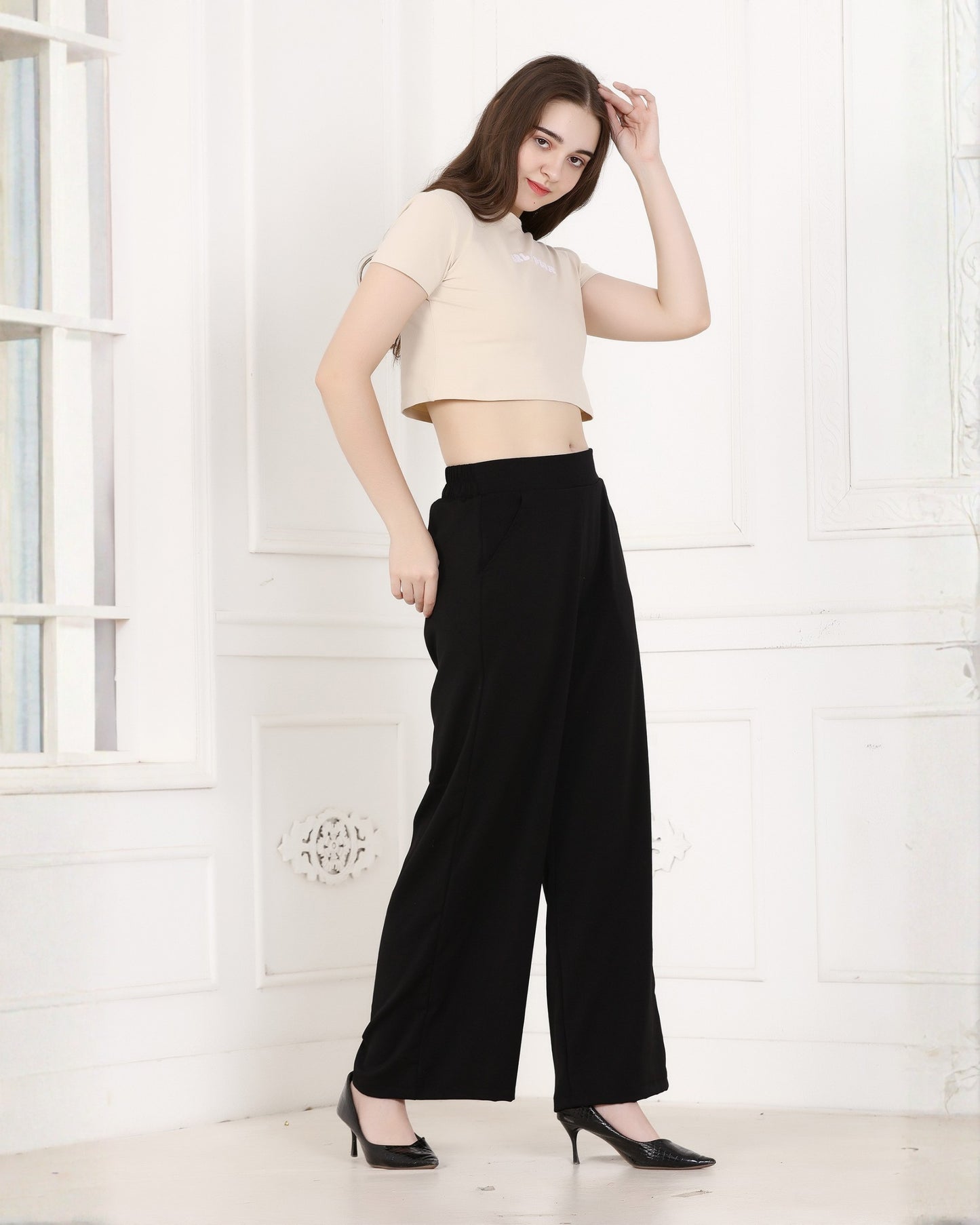 Momsee Korean Fit Pants - Black