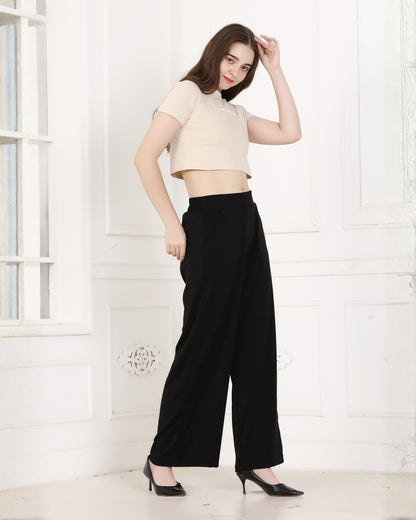Momsee Korean Fit Pants - Black