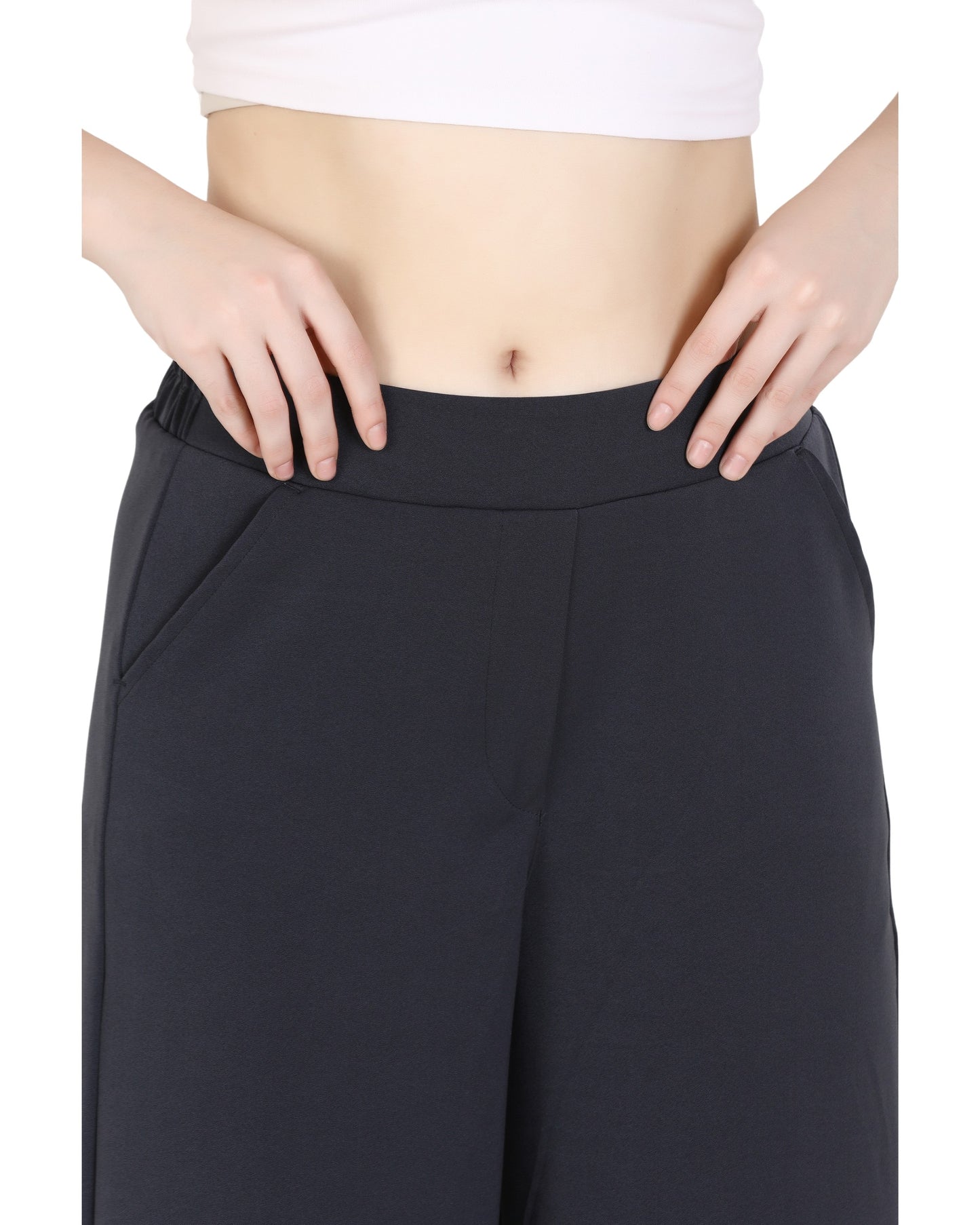 Momsee Korean Fit Pants - Charcole Grey