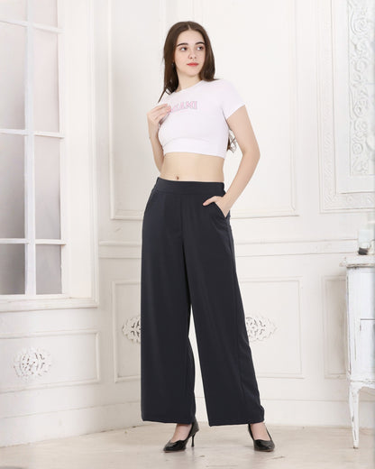 Momsee Korean Fit Pants - Charcole Grey