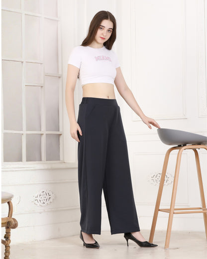 Momsee Korean Fit Pants - Charcole Grey