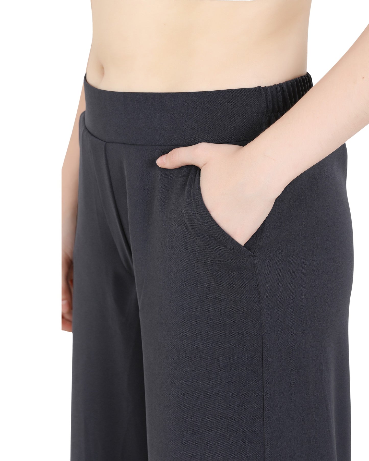 Momsee Korean Fit Pants - Charcole Grey