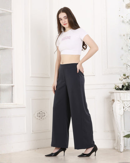 Momsee Korean Fit Pants - Charcole Grey