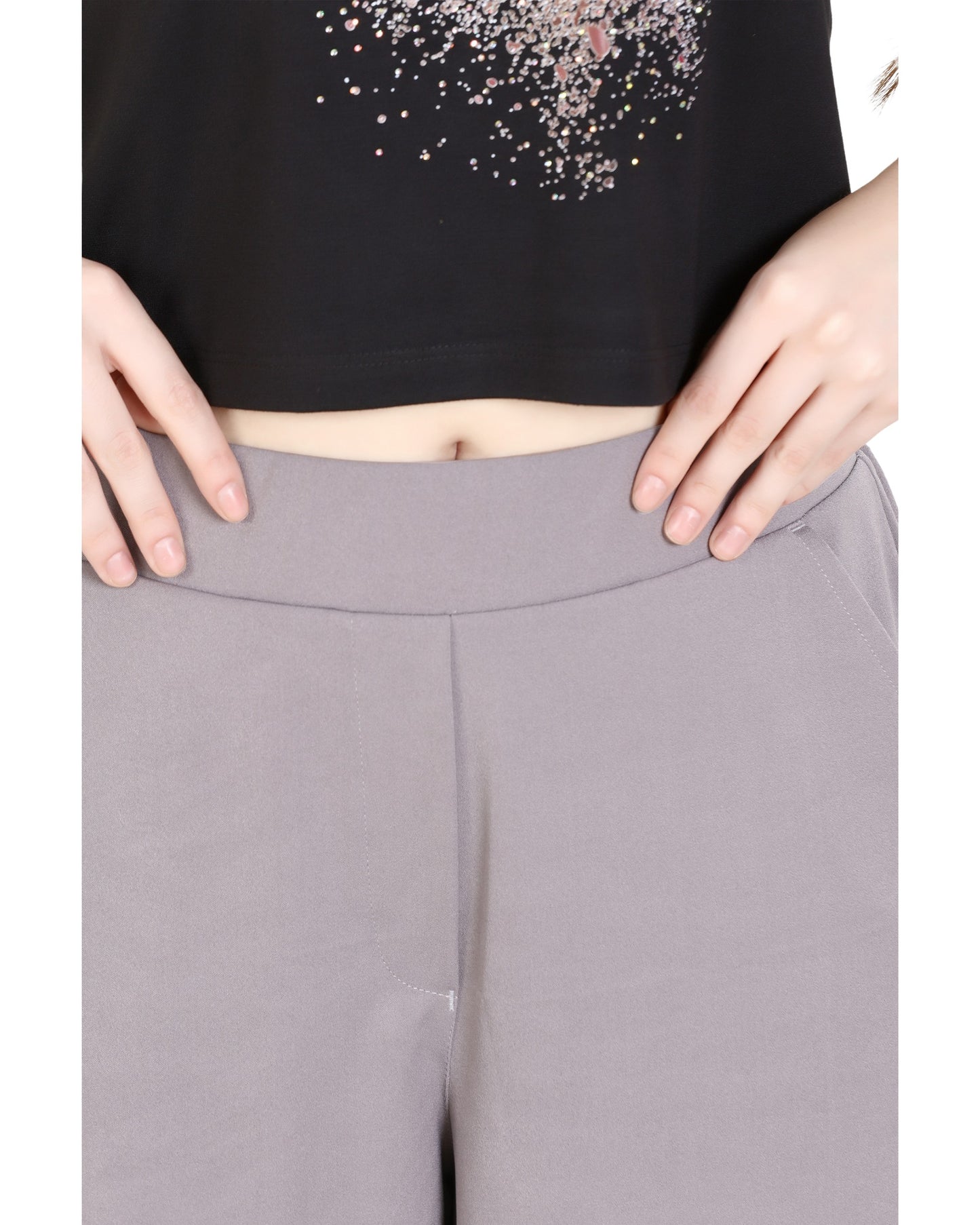 Momsee Korean Fit Pants - LT Grey