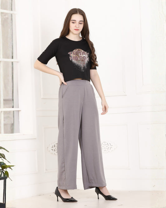 Momsee Korean Fit Pants - LT Grey