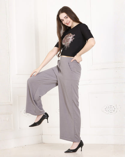 Momsee Korean Fit Pants - LT Grey