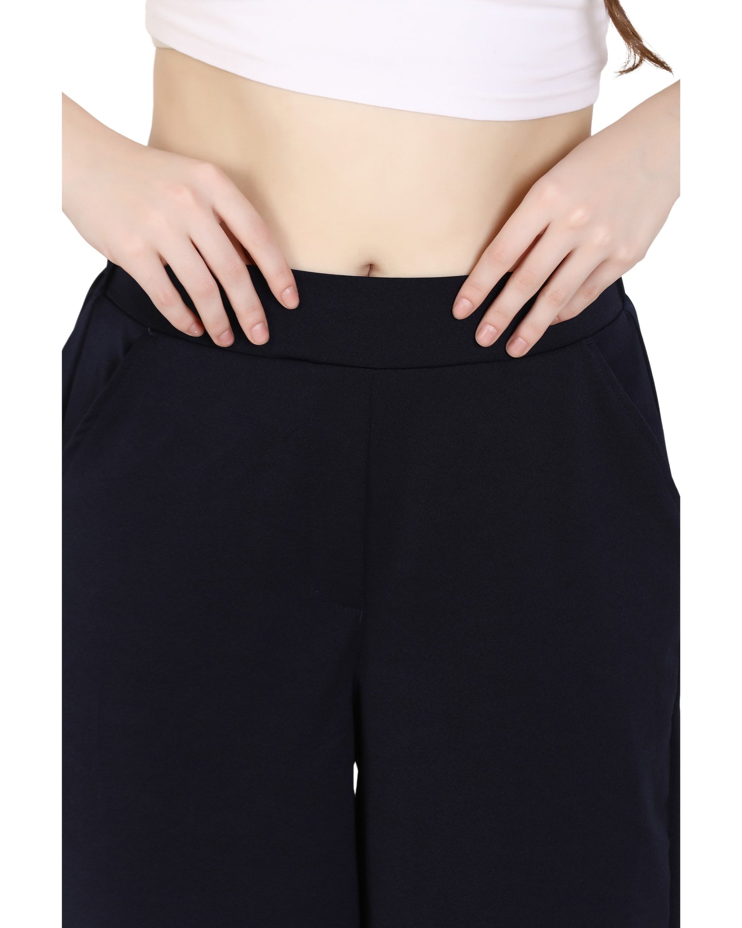 Momsee Korean Fit Pants - Navy Blue