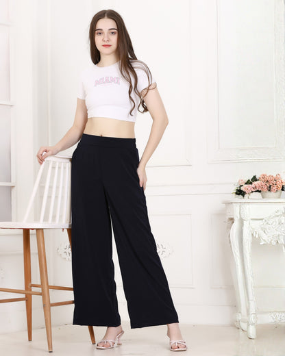 Momsee Korean Fit Pants - Navy Blue