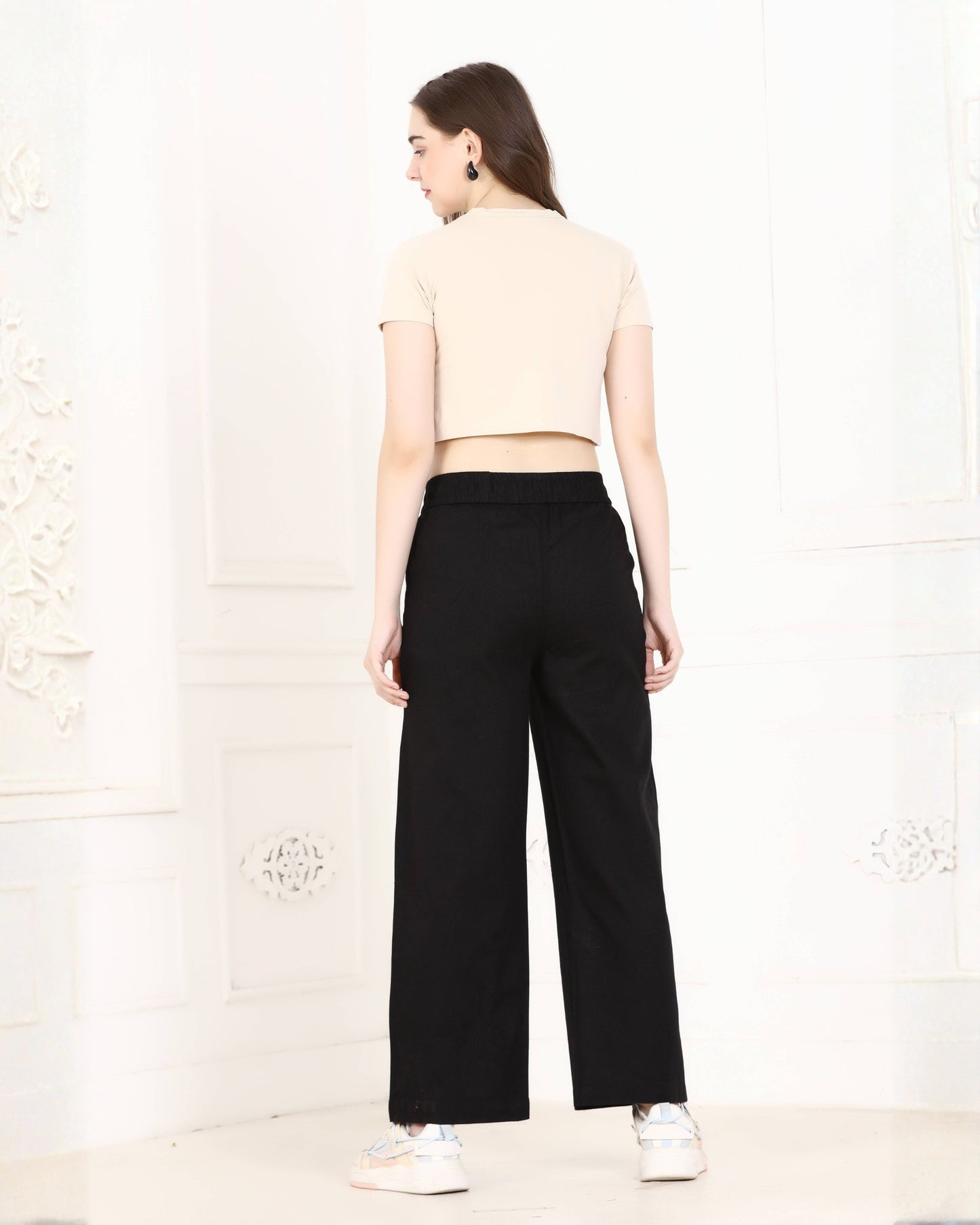 Momsee Linen Pants - Black