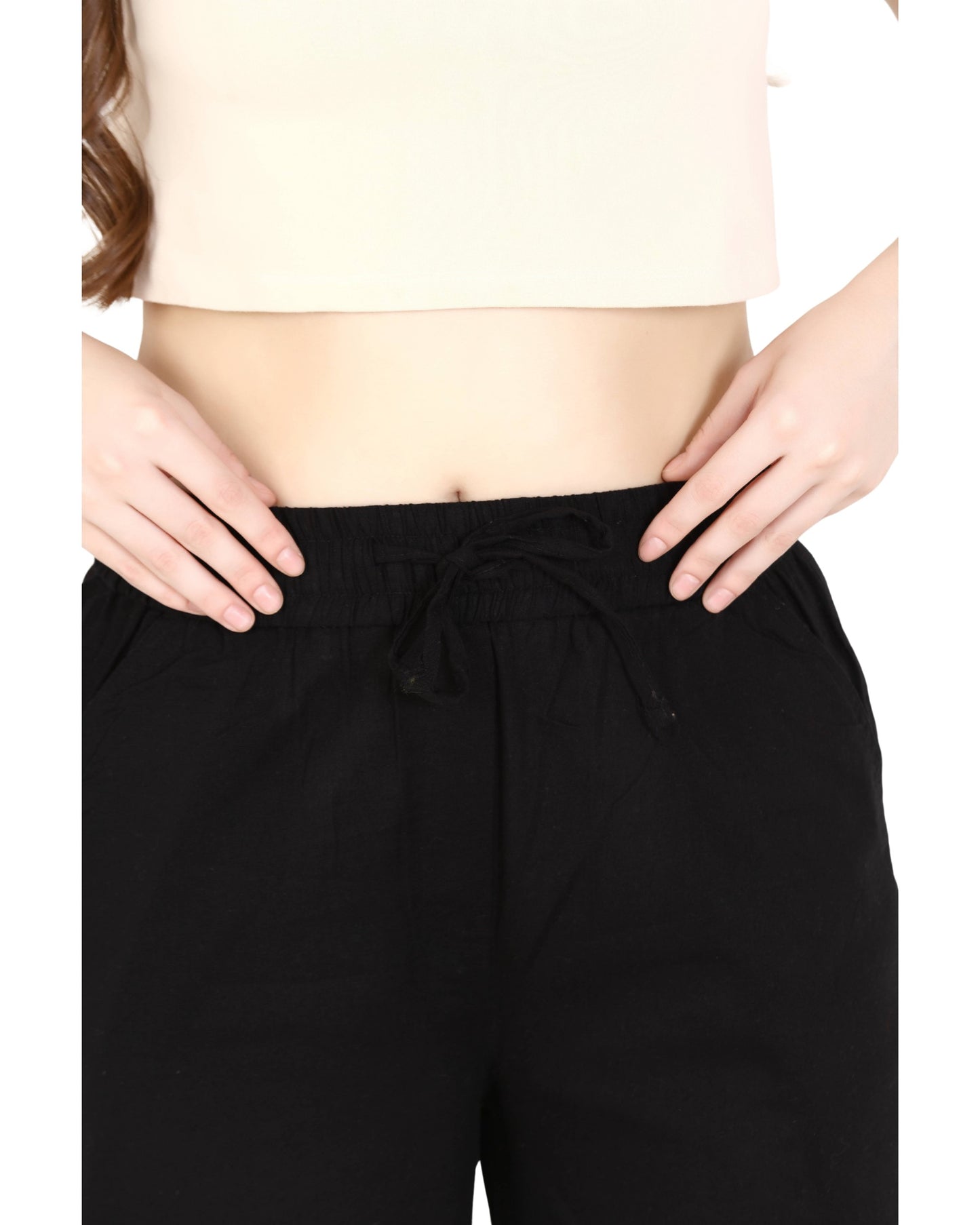 Momsee Linen Pants - Black