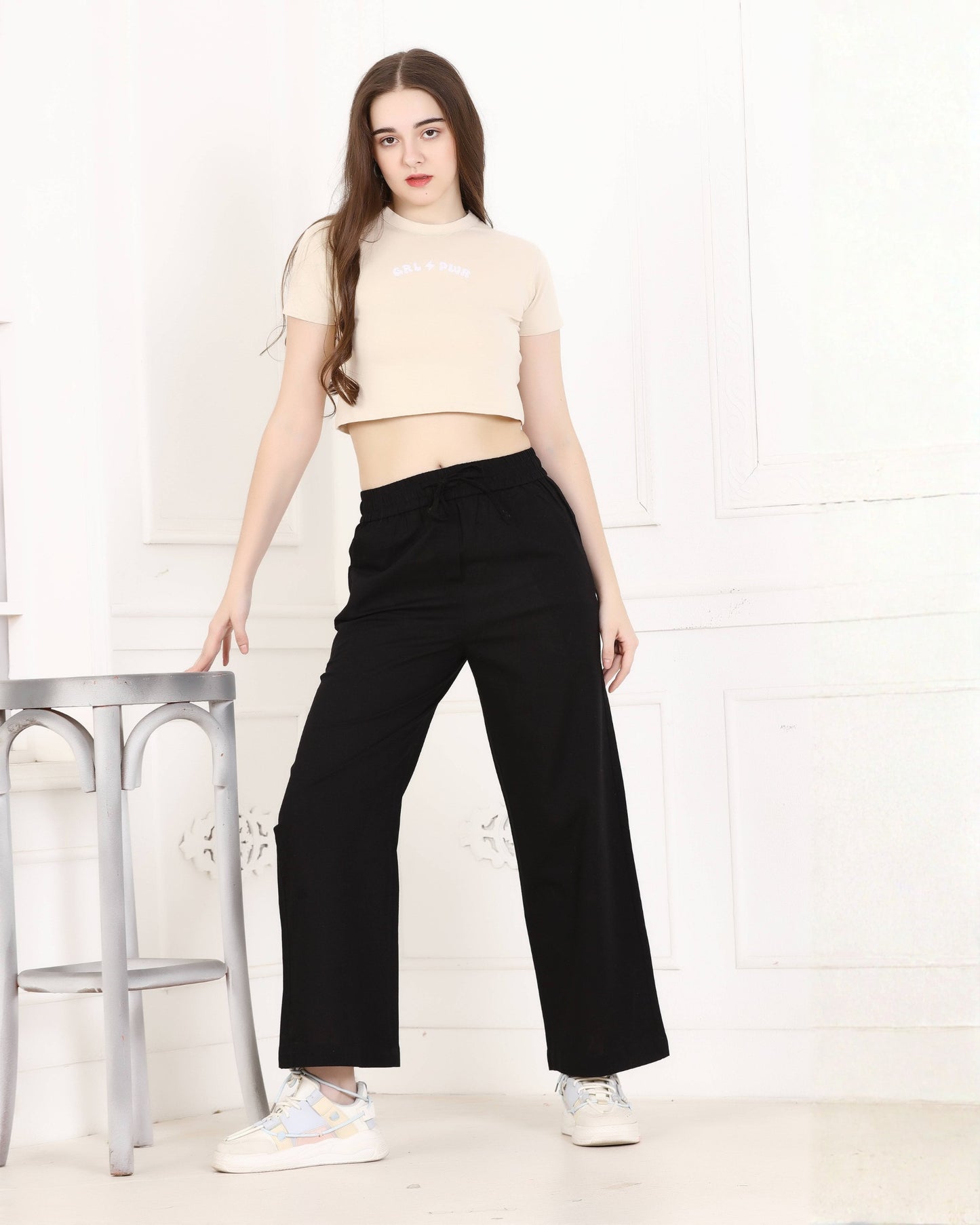 Momsee Linen Pants - Black