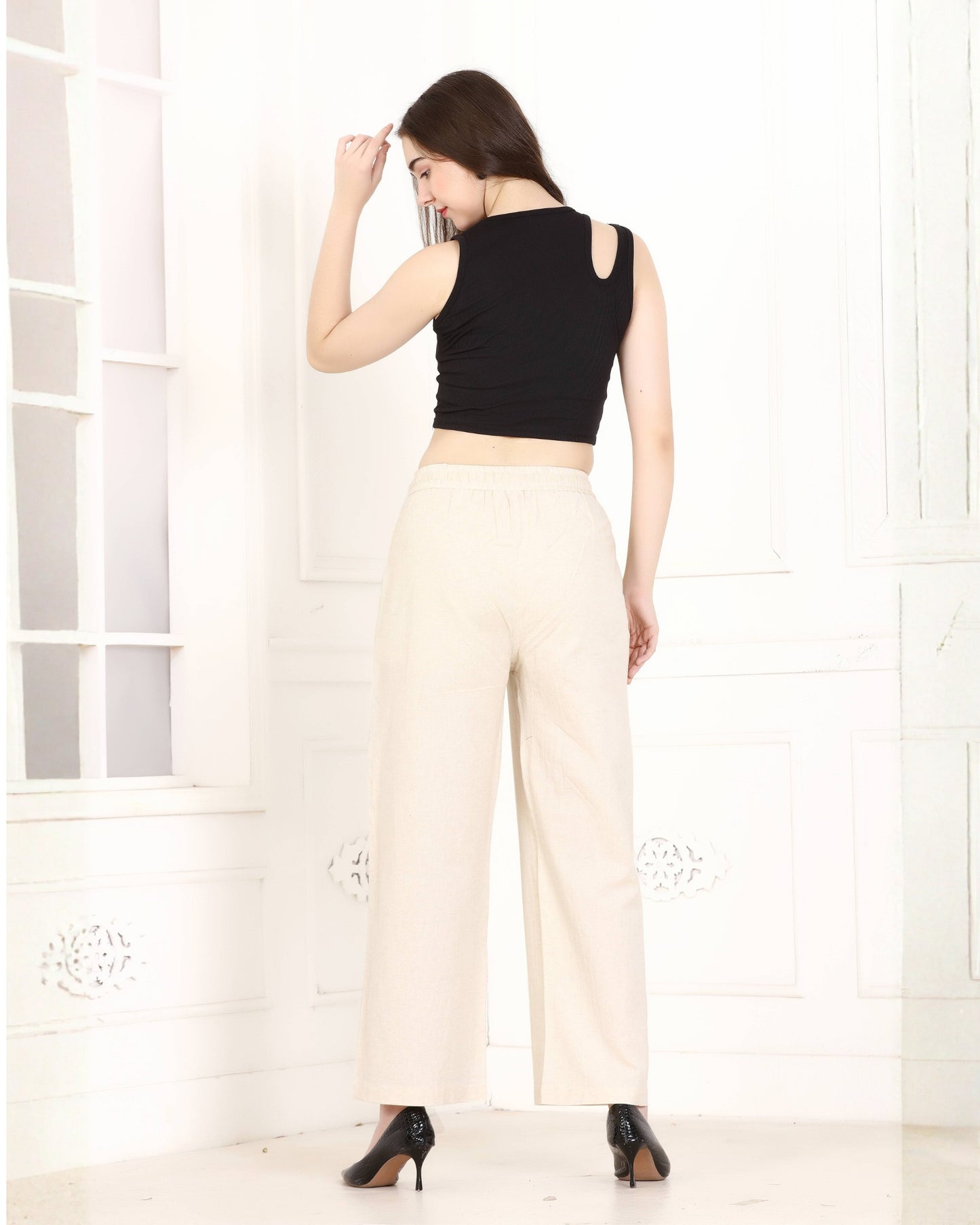 Momsee Linen Pants - Cream