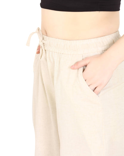 Momsee Linen Pants - Cream