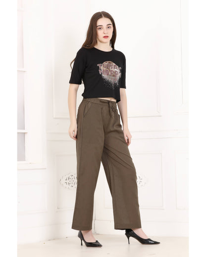 Momsee Linen Pants - Mouse
