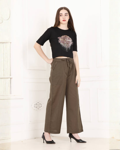 Momsee Linen Pants - Mouse
