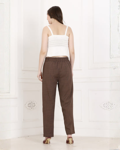 Momsee Prime Fit Pants - Brown