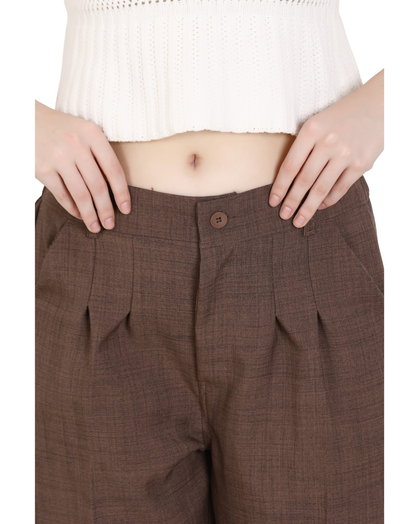 Momsee Prime Fit Pants - Brown