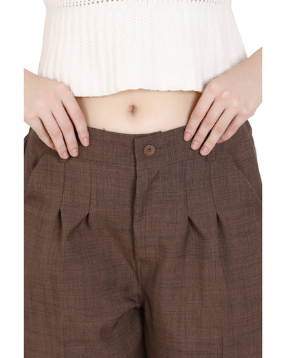 Momsee Prime Fit Pants - Brown
