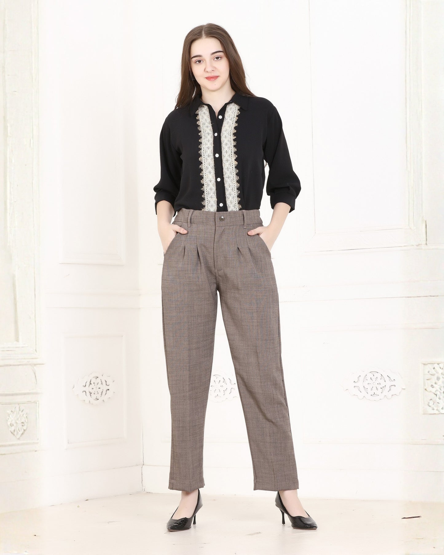 Momsee Prime Fit Pants - Dark Fone