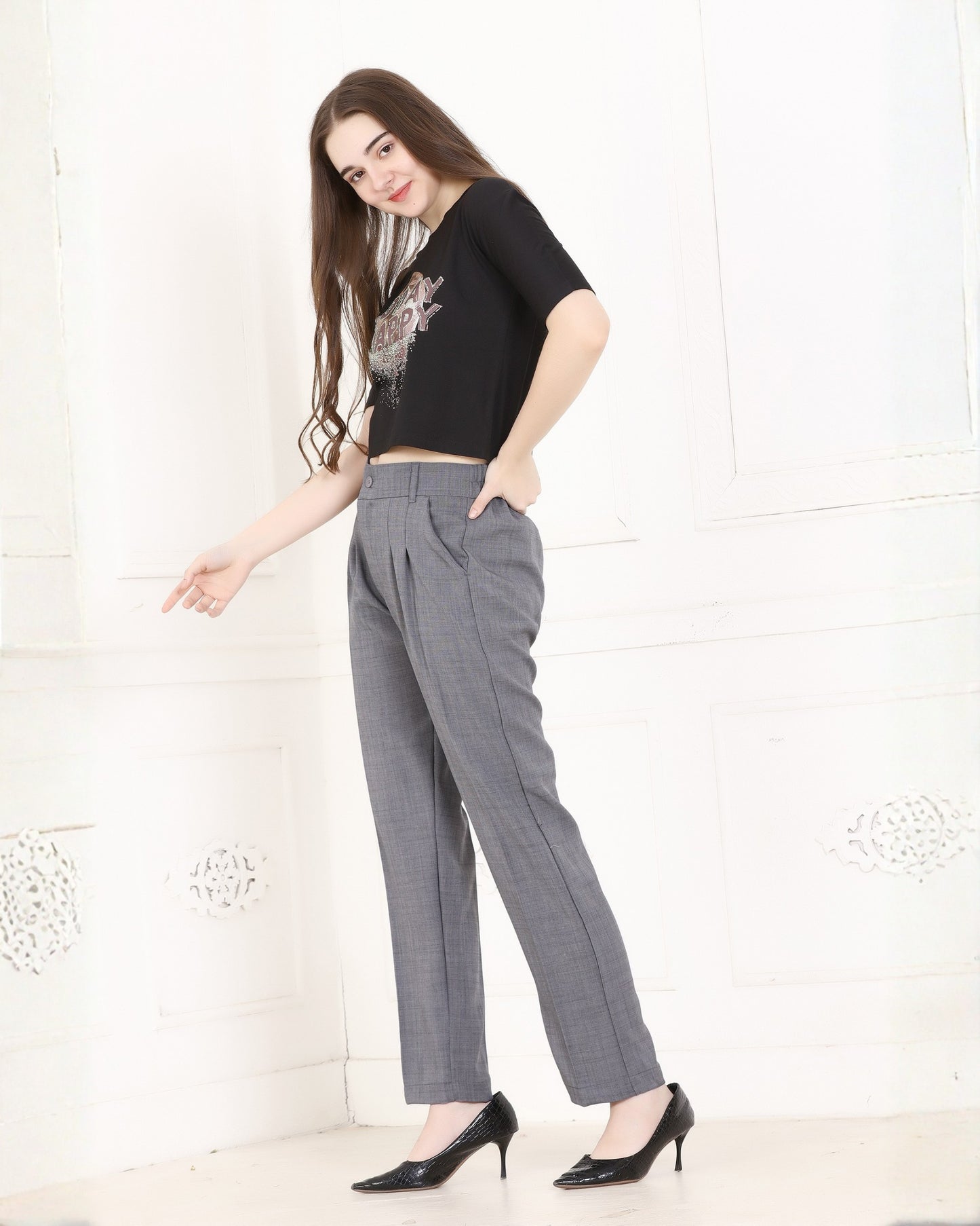 Momsee Prime Fit Pants - Steel Grey