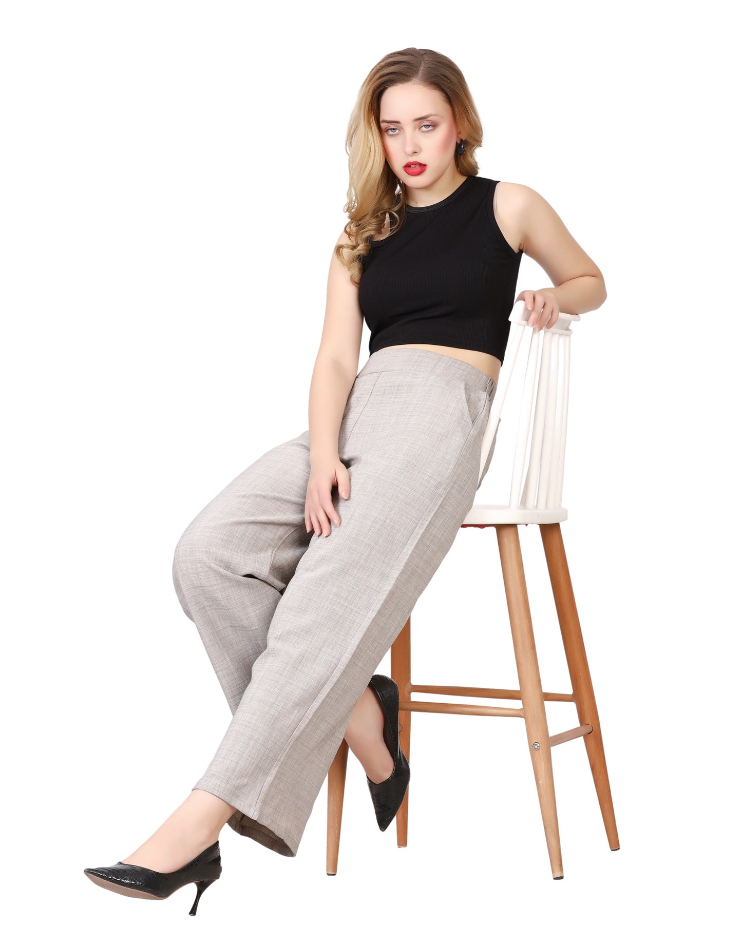 Momsee Relaxed Fit Pants - Beige