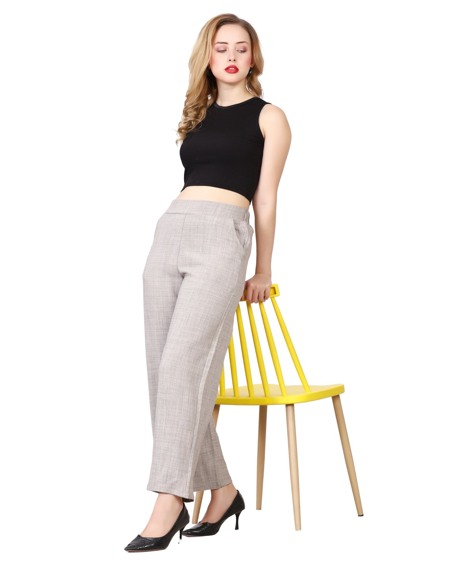 Momsee Relaxed Fit Pants - Beige