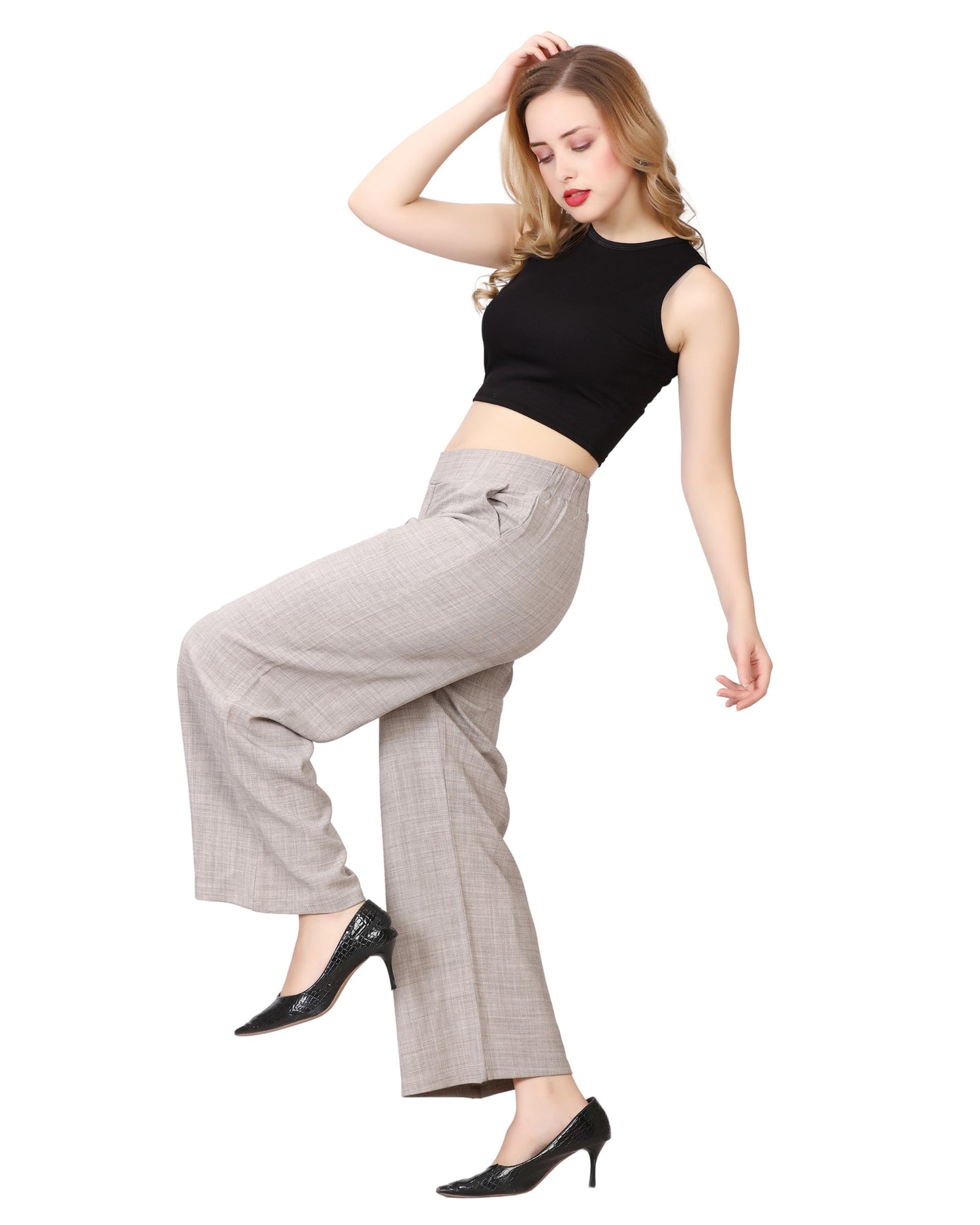Momsee Relaxed Fit Pants - Beige