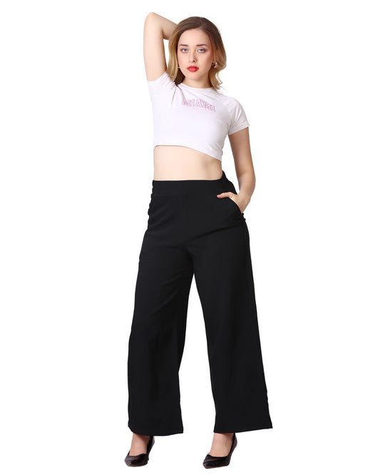 Momsee Relaxed Fit Pants - Black