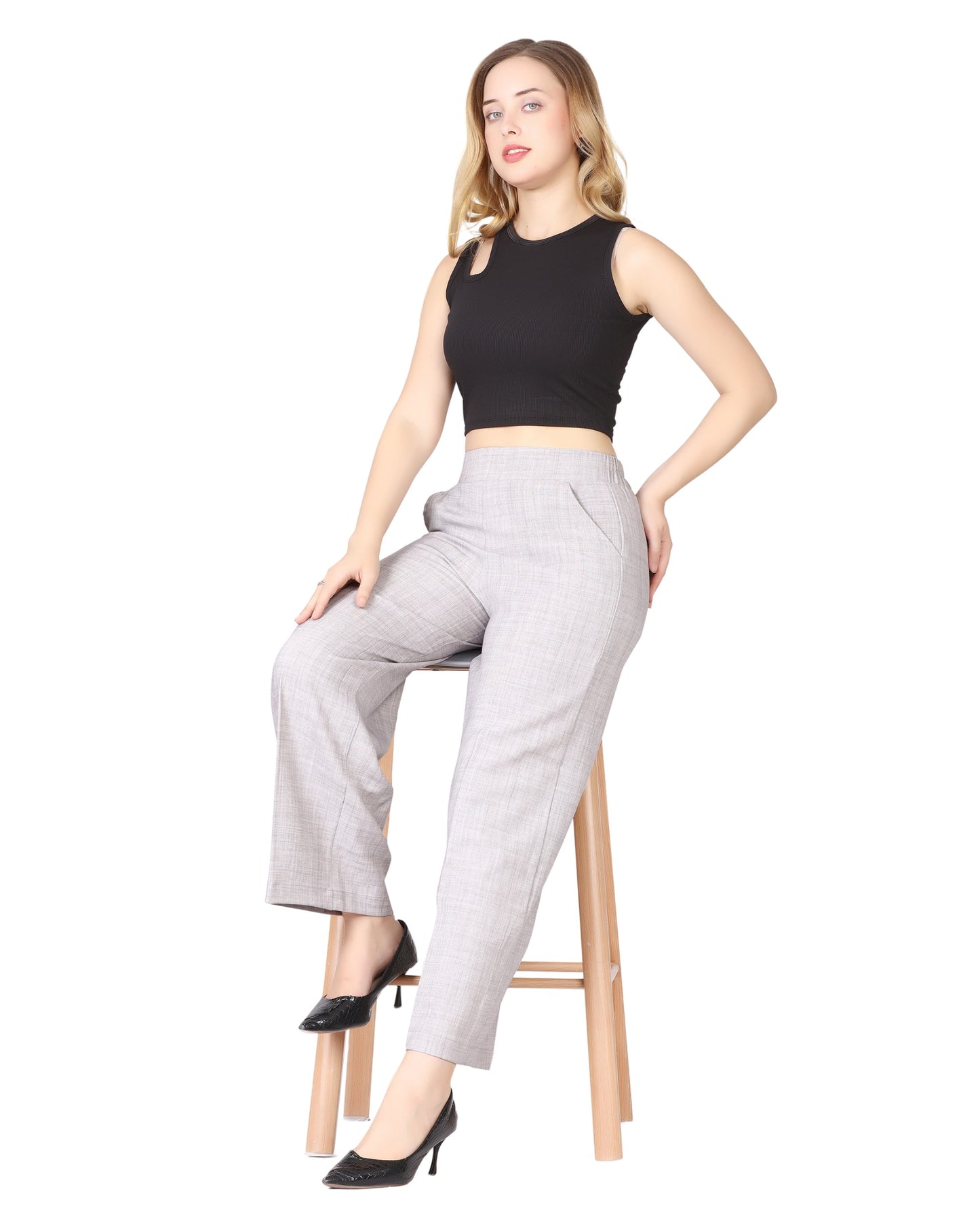 Momsee Relaxed Fit Pants - Cement