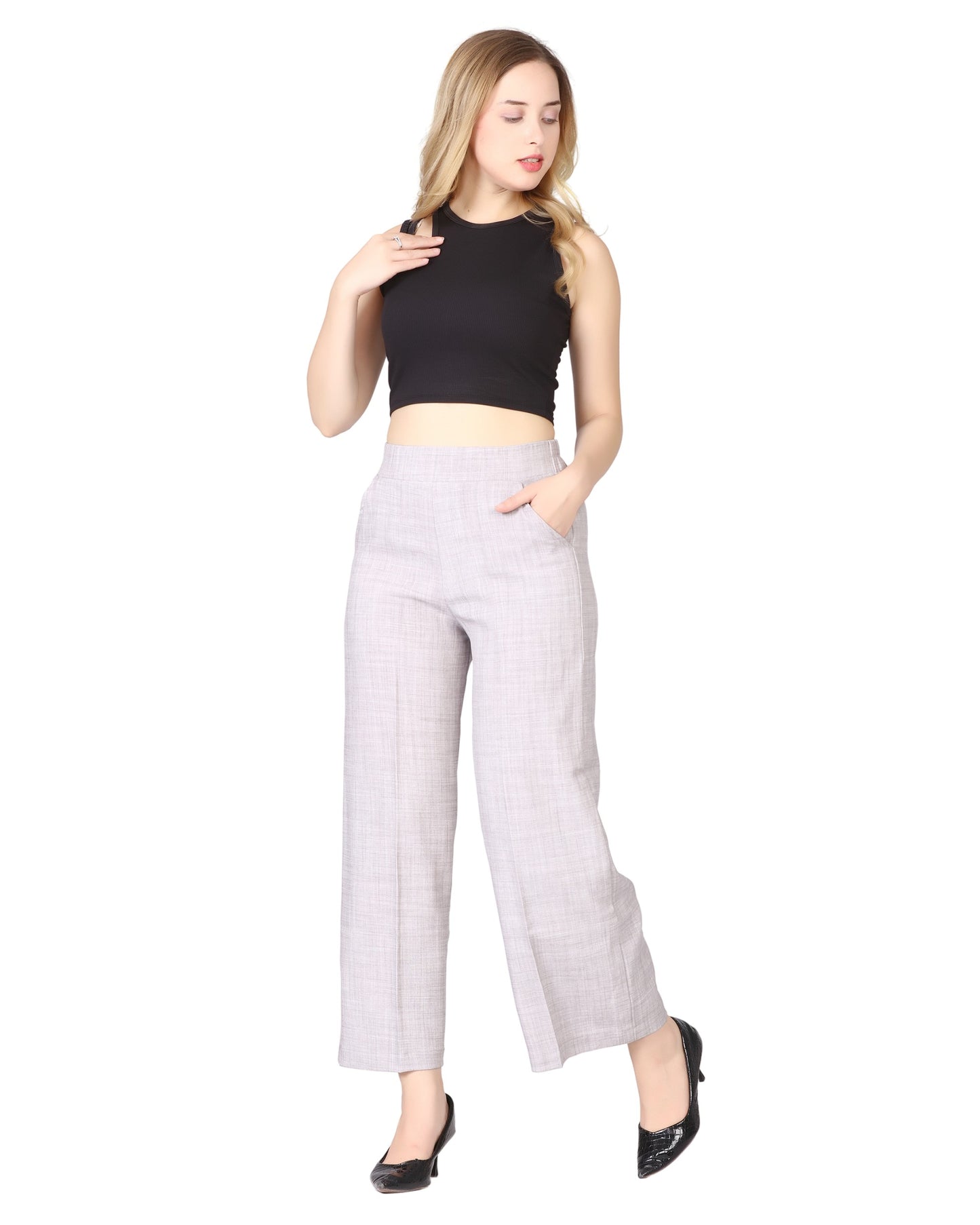 Momsee Relaxed Fit Pants - Cement