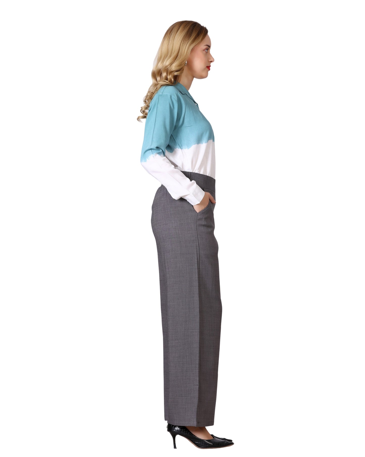 Momsee Relaxed Fit Pants - Charcole Grey