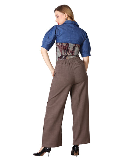 Momsee Relaxed Fit Pants - Coffee Brown