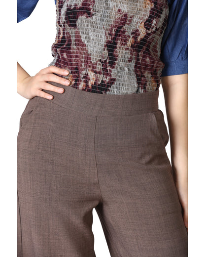 Momsee Relaxed Fit Pants - Coffee Brown