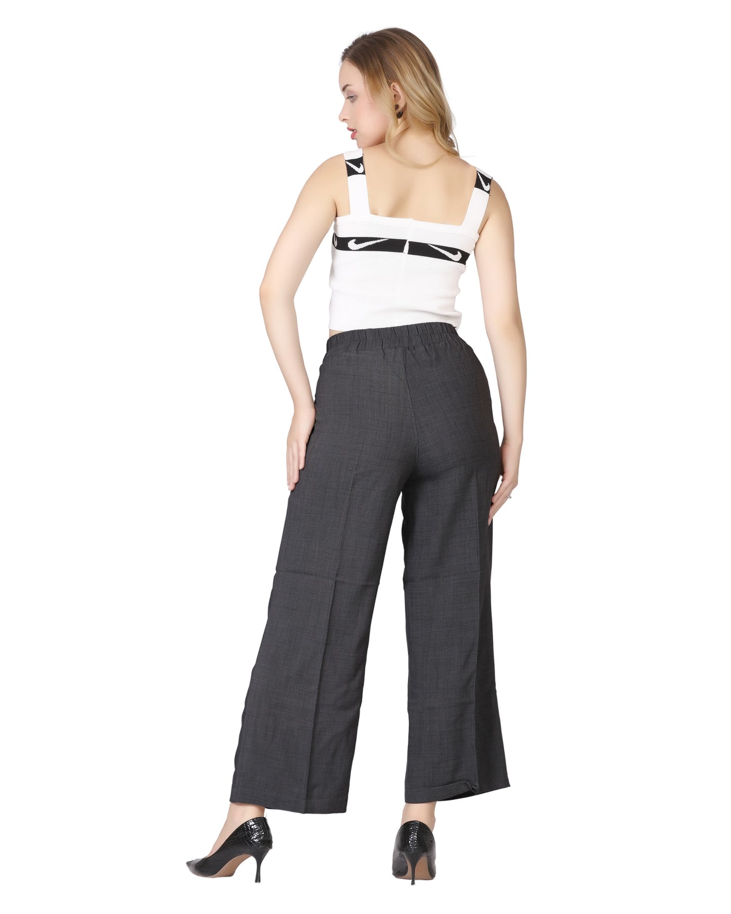 Momsee Relaxed Fit Pants - Dark Grey