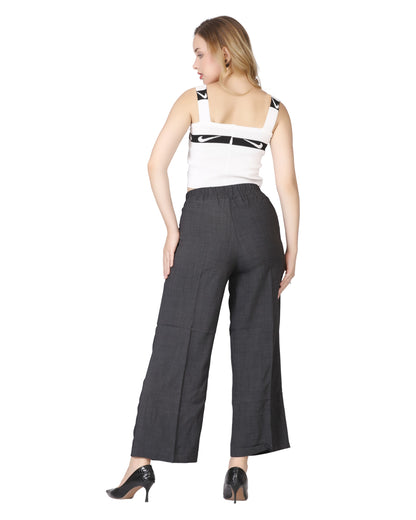 Momsee Relaxed Fit Pants - Dark Grey