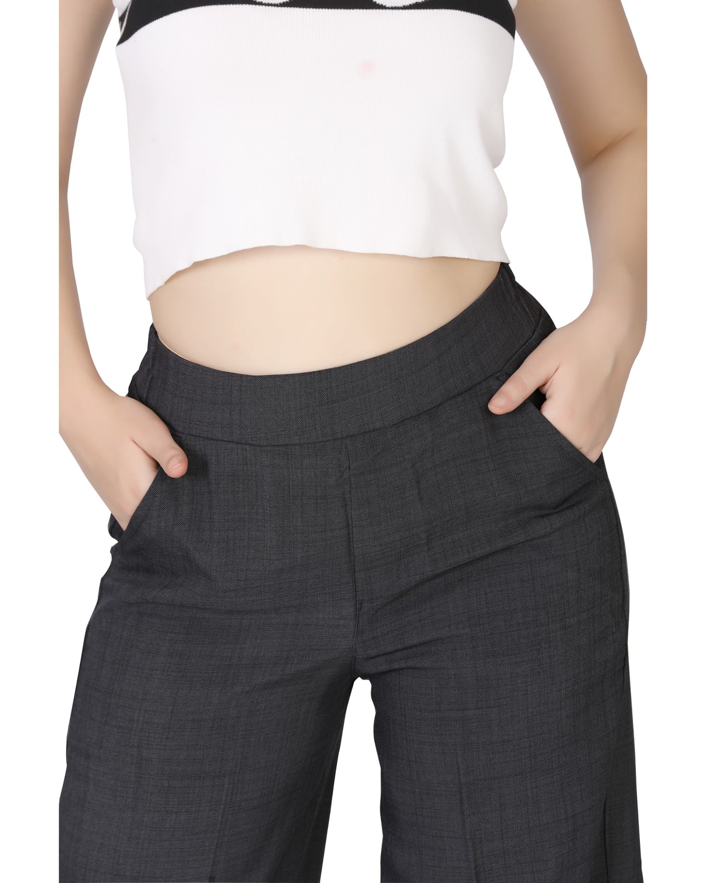 Momsee Relaxed Fit Pants - Dark Grey