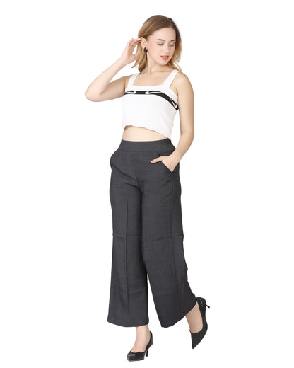 Momsee Relaxed Fit Pants - Dark Grey